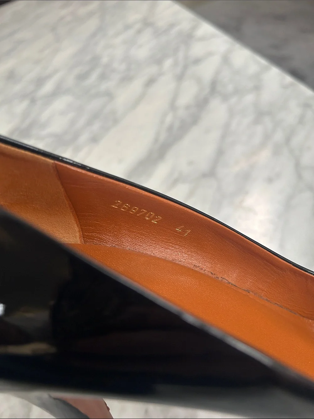 Gucci Navy Patent Leather Platform Pumps Size 41